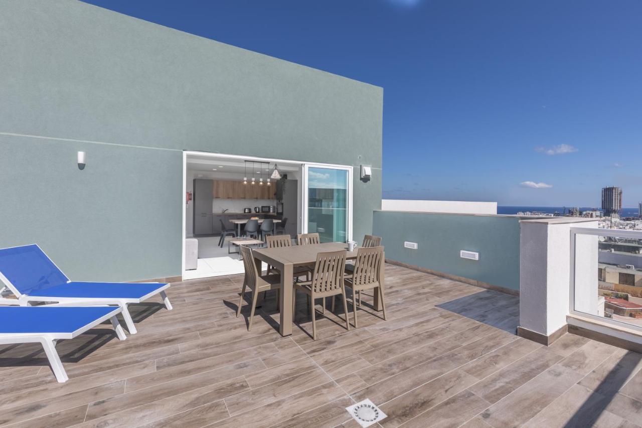 Unique Penthouse With Private Heated Jacuzzi, Close To Restaurants And Night Life Is-Swieqi Zewnętrze zdjęcie
